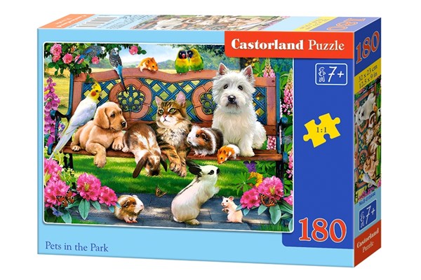 Castorland (B-018444) - "Tiere im Park" - 180 Teile Puzzle