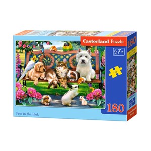 Castorland (B-018444) - "Tiere im Park" - 180 Teile Puzzle