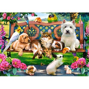 Castorland (B-018444) - "Tiere im Park" - 180 Teile Puzzle