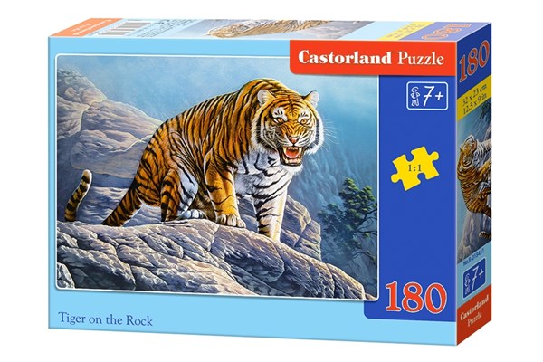 Castorland (B-018451) - "Tiger auf dem Berg" - 180 Teile Puzzle