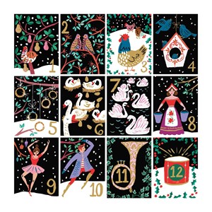 Chronicle Books / Galison (9780735356894) - "Twelve Days of Christmas" - 500 Teile Puzzle