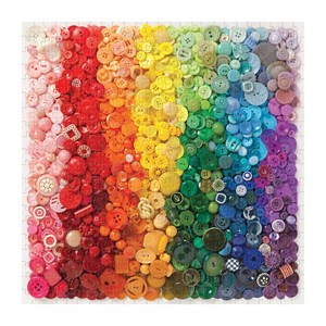 Chronicle Books / Galison (9780735360143) - "Rainbow Buttons" - 500 Teile Puzzle