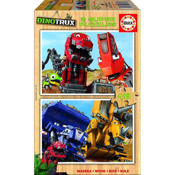 Educa (17270) - "Dinotrux" - 16 Teile Puzzle