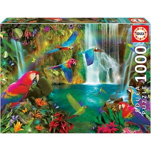 Educa (18457) - "Tropische Papageien" - 1000 Teile Puzzle