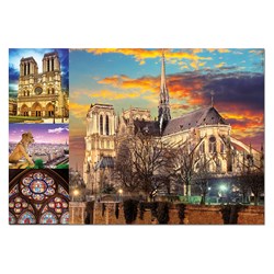 Educa (18456) - "Notre Dame, Kollage" - 1000 Teile Puzzle