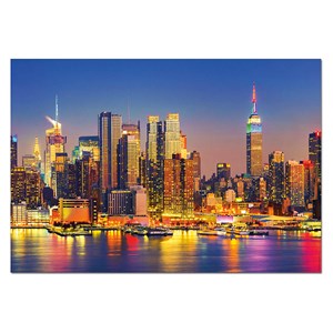 Educa (18466) - "Manhattan bei Nacht" - 1500 Teile Puzzle