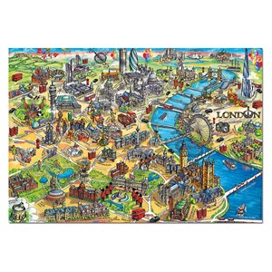 Educa (18451) - "Stadtkarte von London" - 500 Teile Puzzle