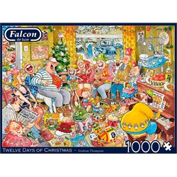 Falcon (11279) - Graham Thompson: "Zwölf Tage Weihnachten" - 1000 Teile Puzzle