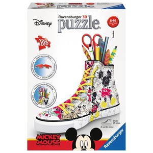 Ravensburger (12055) - "Mickey Sneaker" - 108 Teile Puzzle