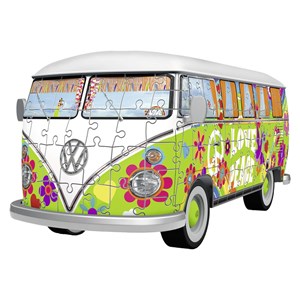 Ravensburger (12532) - "Volkswagen T1, Hippie Style" - 162 Teile Puzzle