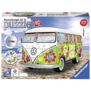 Ravensburger (12532) - "Volkswagen T1, Hippie Style" - 162 Teile Puzzle