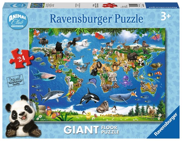 Ravensburger (05555) - "Tiere rund um die Welt" - 24 Teile Puzzle