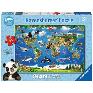 Ravensburger (05555) - "Tiere rund um die Welt" - 24 Teile Puzzle