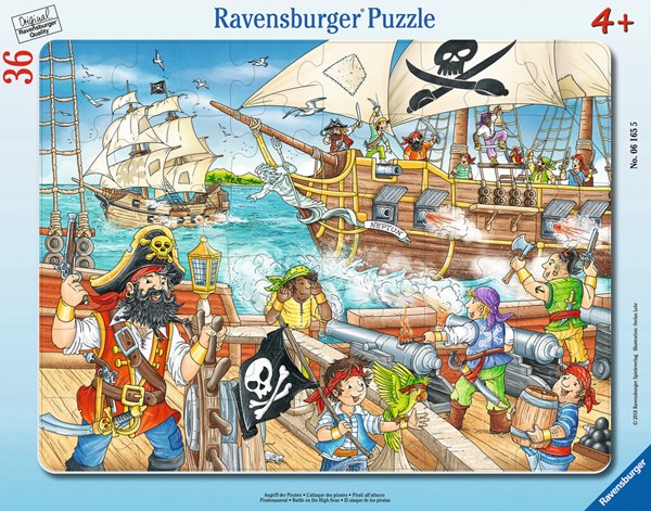 Ravensburger (06165) - "Angriff der Piraten" - 36 Teile Puzzle