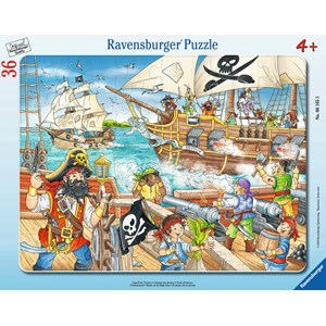 Ravensburger (06165) - "Angriff der Piraten" - 36 Teile Puzzle