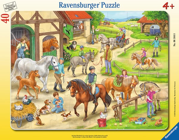 Ravensburger (06164) - "Auf dem Pferdehof" - 40 Teile Puzzle