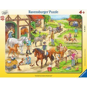 Ravensburger (06164) - "Auf dem Pferdehof" - 40 Teile Puzzle