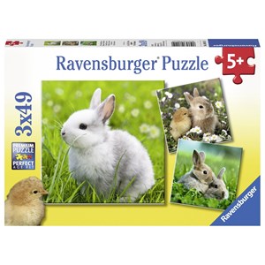 Ravensburger (08041) - "Niedliche Häschen" - 49 Teile Puzzle