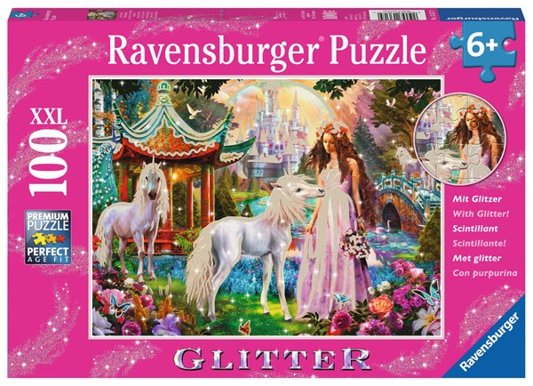 Ravensburger (13617) - "Im Reich der Blütenkönigin" - 100 Teile Puzzle