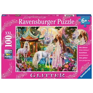 Ravensburger (13617) - "Im Reich der Blütenkönigin" - 100 Teile Puzzle