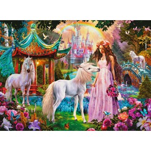 Ravensburger (13617) - "Im Reich der Blütenkönigin" - 100 Teile Puzzle