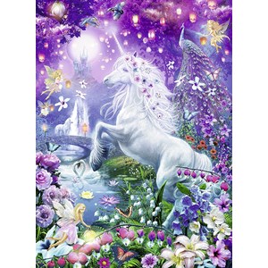 Ravensburger (14951) - "Einhorn im Glitzerwald" - 500 Teile Puzzle
