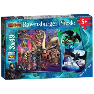 Ravensburger (08064) - "Drachenzähmen leicht gemacht" - 49 Teile Puzzle