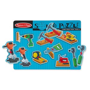 Melissa and Doug (733) - "Construction Tools" - 8 Teile Puzzle