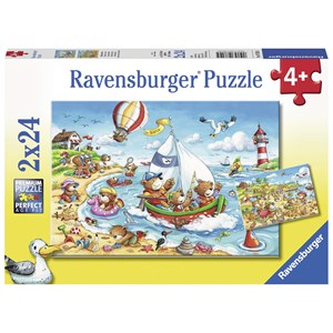 Ravensburger (07829) - "Urlaub am Meer" - 24 Teile Puzzle