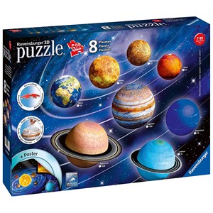 Ravensburger (11668) - "Unser Planetensystem" - 522 Teile Puzzle