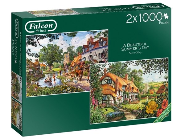 Falcon (11248) - Steve Crisp: "Ein wunderschöner Sommertag" - 1000 Teile Puzzle