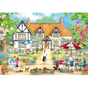 Falcon (11242) - Claire Comerford: "Summer Evening at The Pub" - 500 Teile Puzzle
