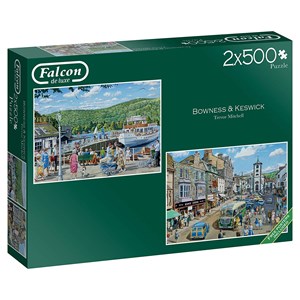 Falcon (11238) - Trevor Mitchell: "Bowness and Keswick" - 500 Teile Puzzle