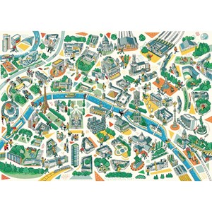 Puzzle Michele Wilson (K685-100) - "Paris Labyrinths" - 100 Teile Puzzle