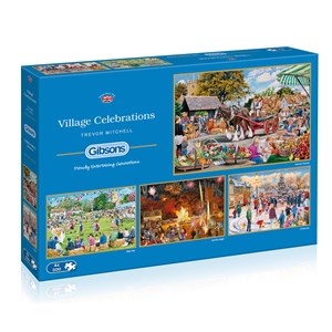 Gibsons (G5051) - Trevor Mitchell: "Dorffest zu den Jahreszeiten" - 500 Teile Puzzle
