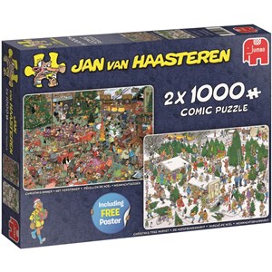 Jumbo (19080) - "Weihnachtsgeschenk" - 1000 Teile Puzzle