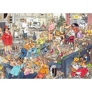 Jumbo (19082) - Jan van Haasteren: "Weihnachtswerkstatt" - 1000 Teile Puzzle