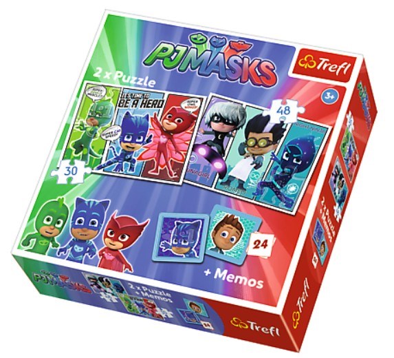 Trefl (90710) - "PJMasks + Memo" - 30 48 Teile Puzzle