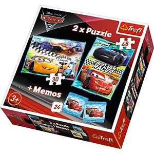 Trefl (90706) - "Cars + Memo" - 30 48 Teile Puzzle