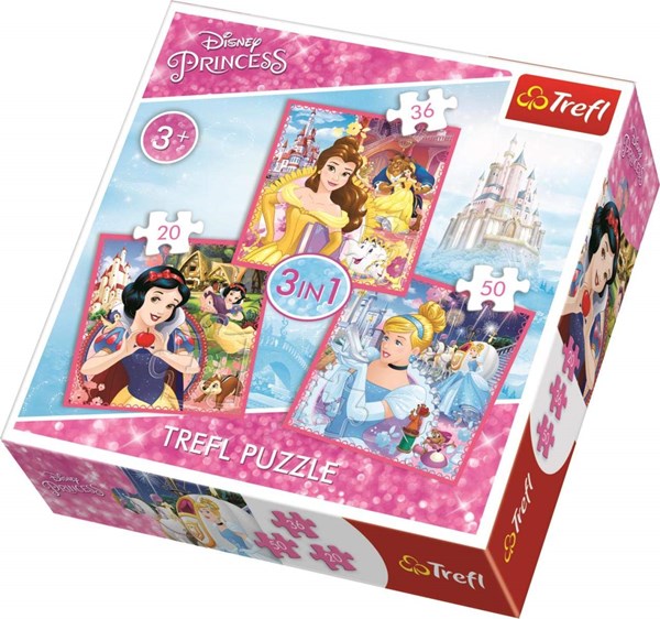 Trefl (34833) - "Disney Princess" - 20 36 50 Teile Puzzle