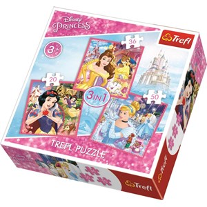 Trefl (34833) - "Disney Princess" - 20 36 50 Teile Puzzle