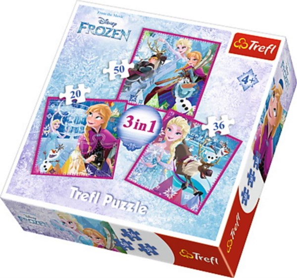 Trefl (34832) - "Disney Frozen, Winterzauber" - 20 36 50 Teile Puzzle