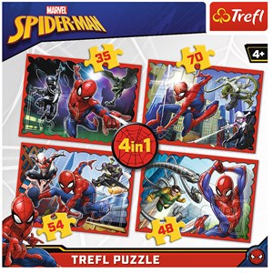 Trefl (34293) - "In Spider-Mans Netz" - 35 48 54 70 Teile Puzzle
