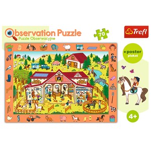 Trefl (15535) - "Bauernhof" - 70 Teile Puzzle