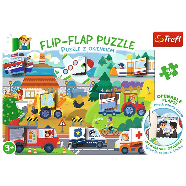 Trefl (14273) - "Fahrzeuge" - 36 Teile Puzzle
