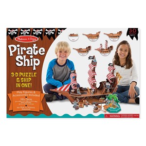 Melissa and Doug (9045) - "Pirate Ship" - 100 Teile Puzzle