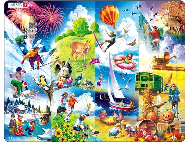 Larsen (NB6) - "4 Jahreszeiten" - 44 Teile Puzzle