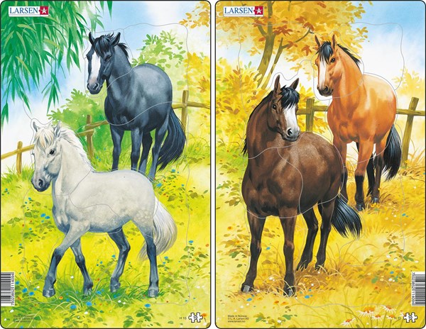 Larsen (H15) - "Horses" - 10 Teile Puzzle