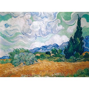 Piatnik (539145) - Vincent van Gogh: "Weizenfeld mit Zypressen" - 1000 Teile Puzzle