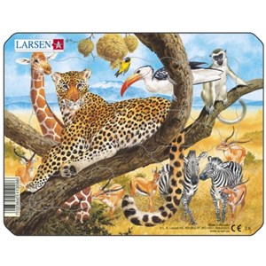 Larsen (Z8-2) - "Exotic Animals" - 11 Teile Puzzle